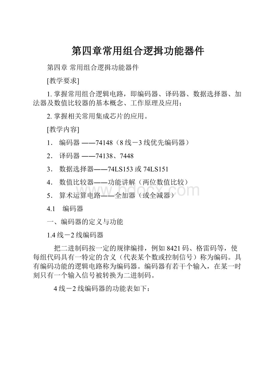 第四章常用组合逻揖功能器件.docx_第1页