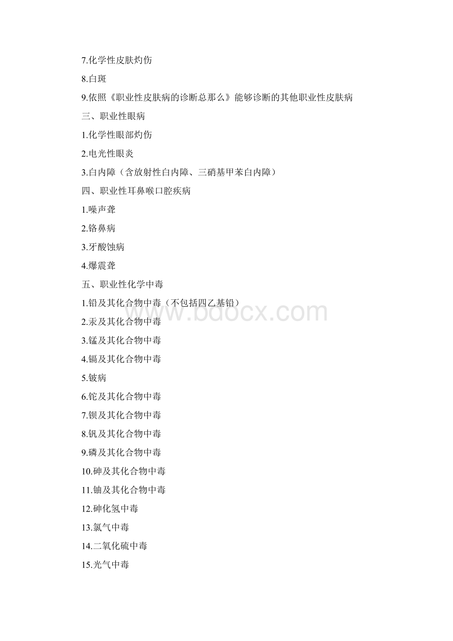 职业病是进行生产劳动者在本职业工作环境中由于所存在Word文件下载.docx_第3页