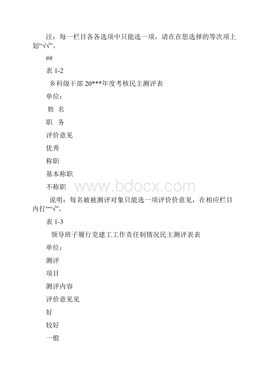 年度考核民主测评表.docx_第2页