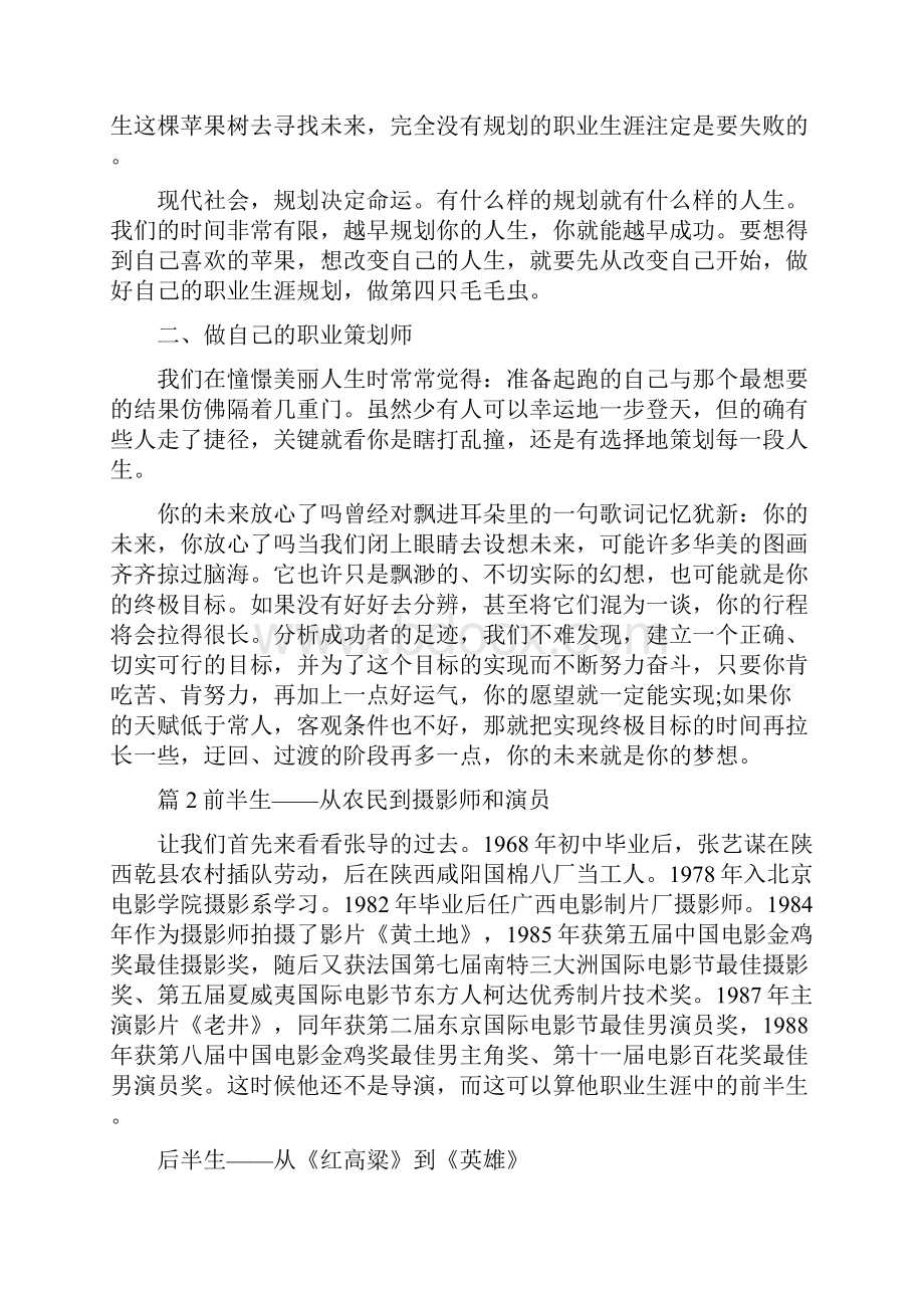 职业生涯规划个人成就的故事.docx_第3页