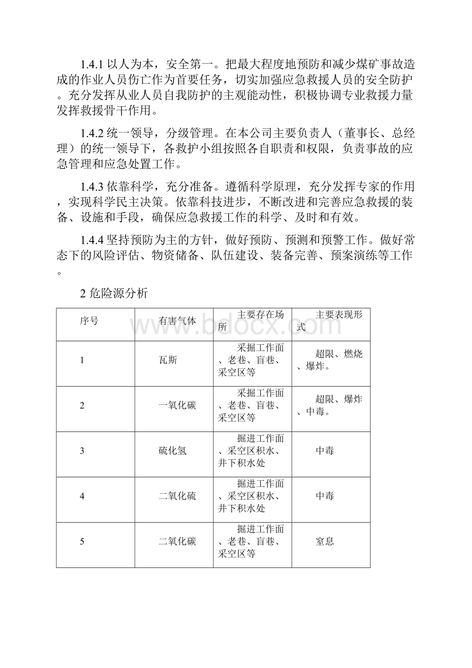 晋盂集团一氧化碳及其它有毒有害气体超限中毒事故应急救援预案.docx_第2页