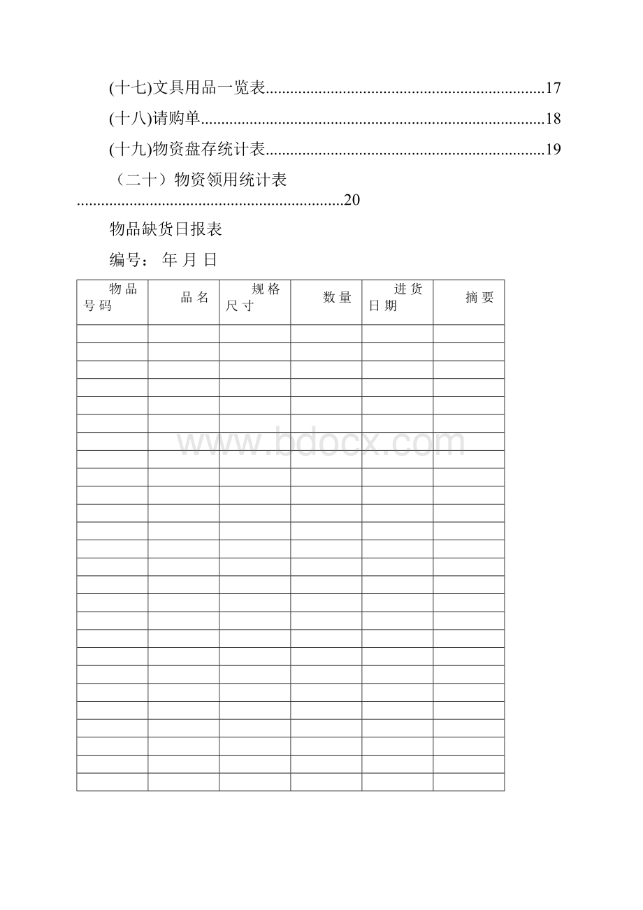 物资管理常用表格完整版.docx_第2页