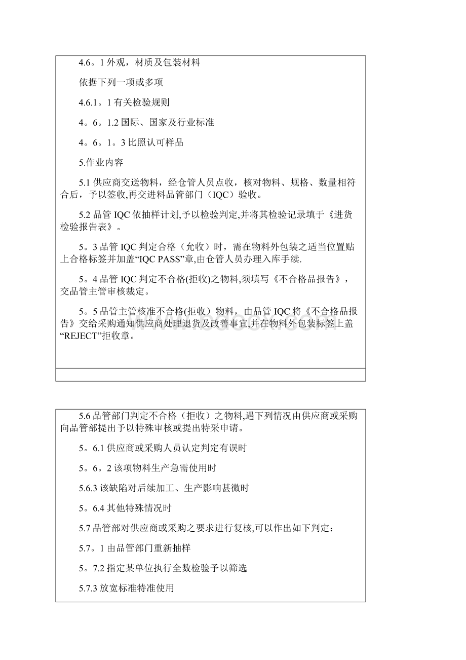 IQC来料检验规范标准书最全分类.docx_第3页