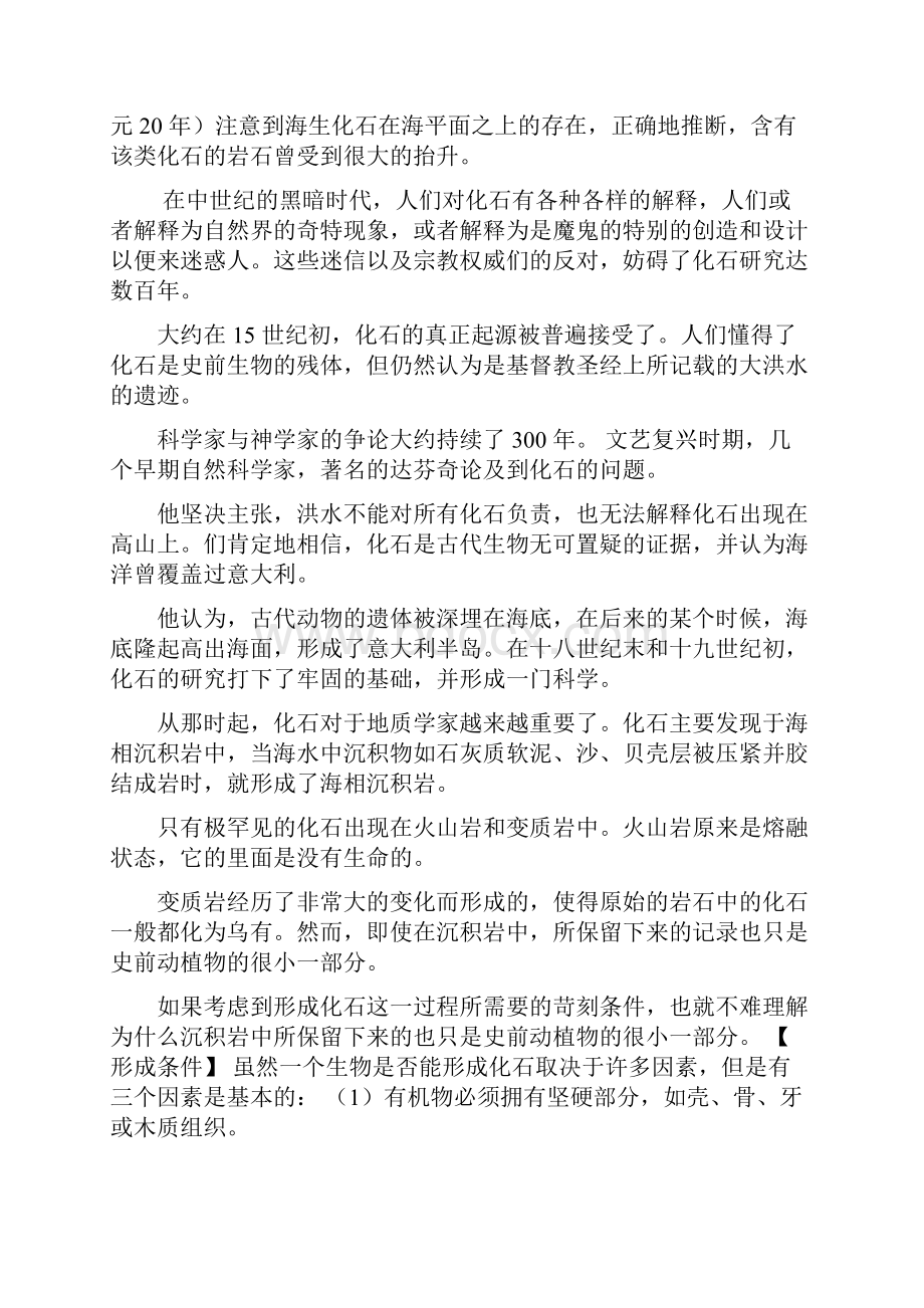 有关化石的简短资料.docx_第2页