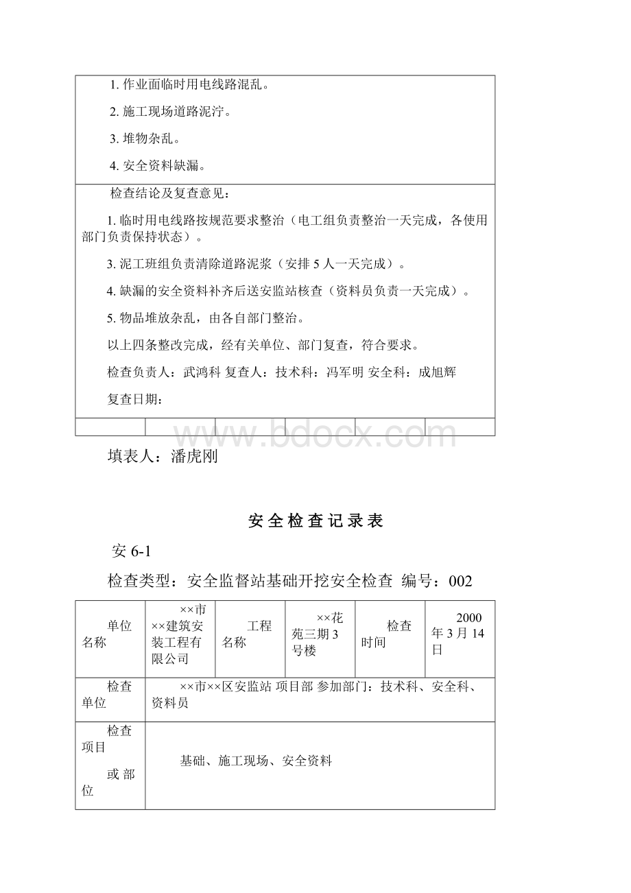 施工现场安全检查记录表.docx_第3页