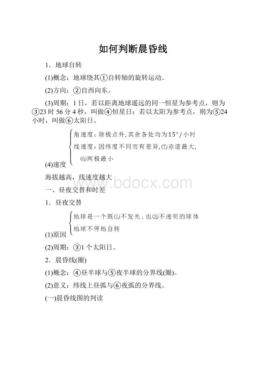 如何判断晨昏线.docx_第1页