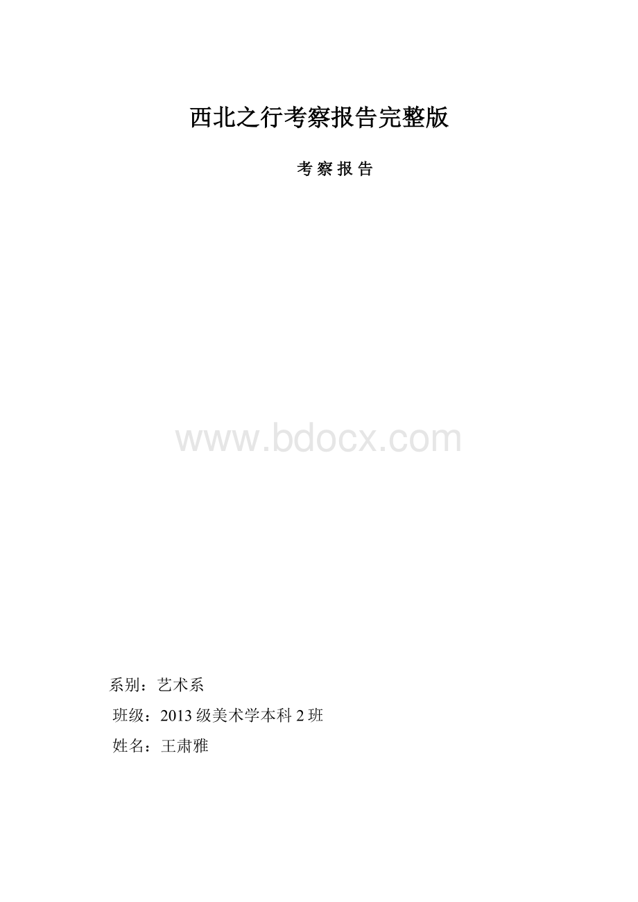 西北之行考察报告完整版.docx_第1页