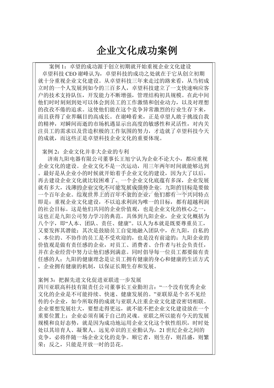 企业文化成功案例.docx