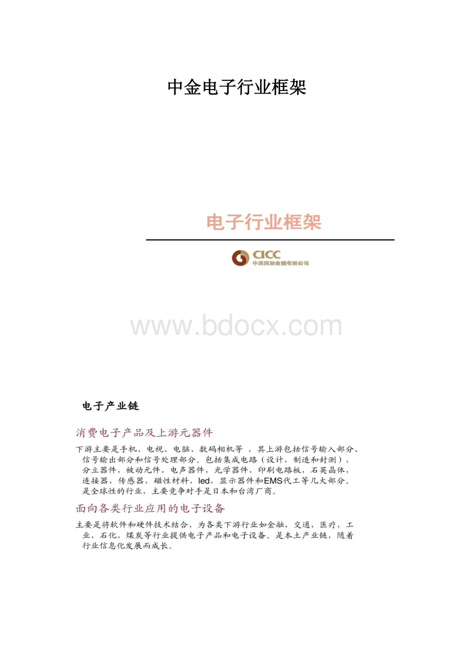 中金电子行业框架.docx_第1页