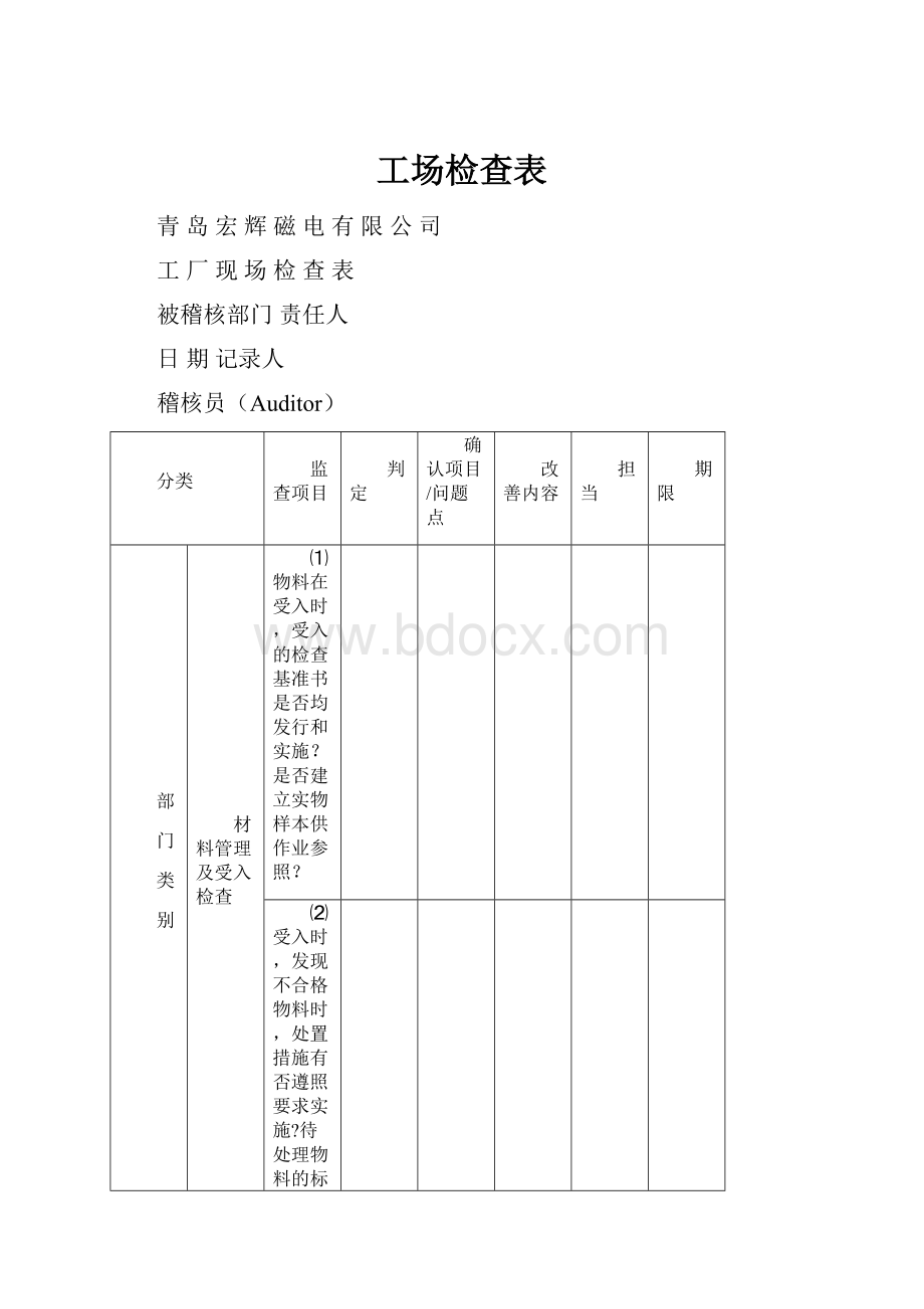 工场检查表.docx_第1页