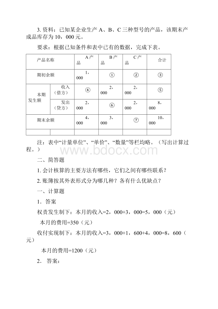 初级会计学期末考试大题题库.docx_第2页