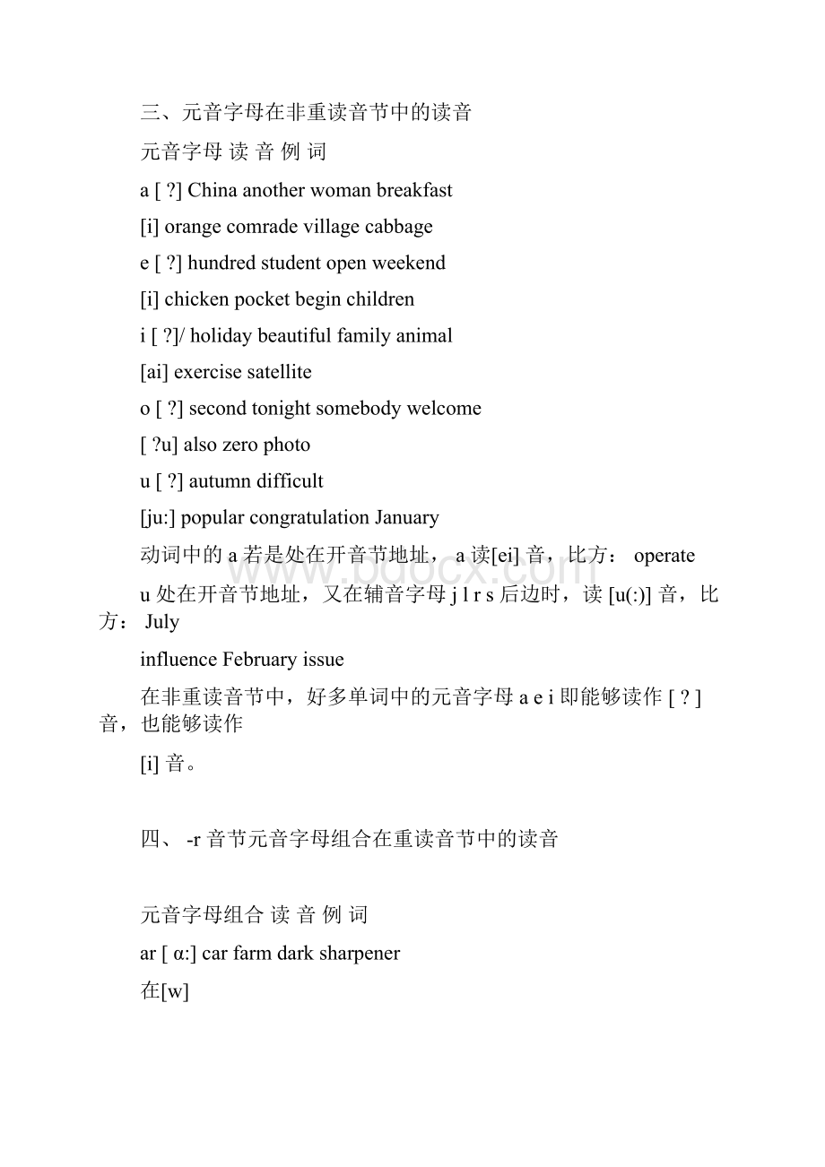 完整版英语字母及字母组合的发音规则.docx_第2页