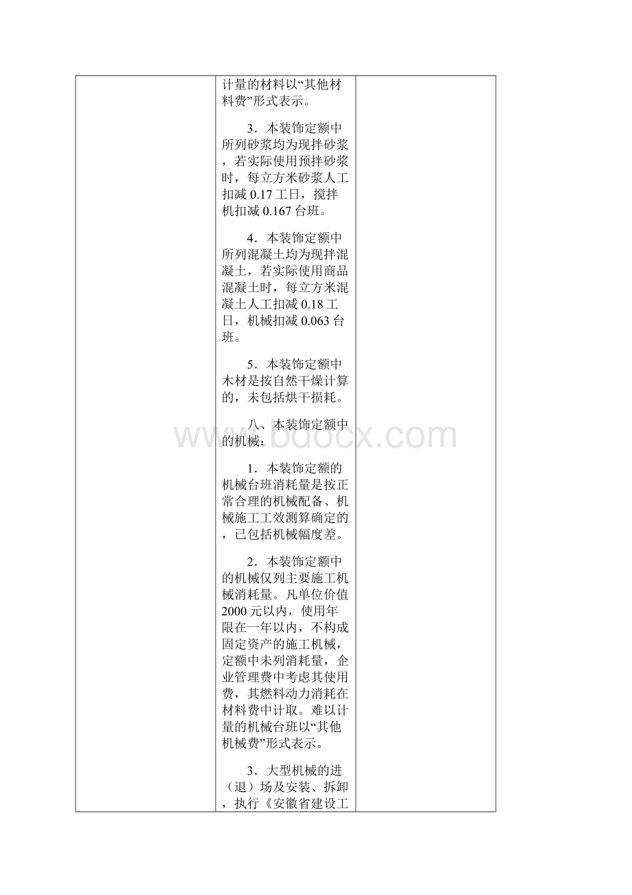 安徽省装饰工程定额章节说明及工程量计算规则.docx_第3页