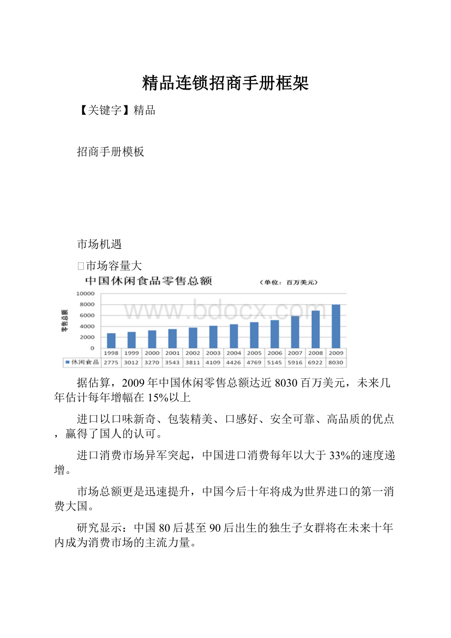 精品连锁招商手册框架.docx_第1页