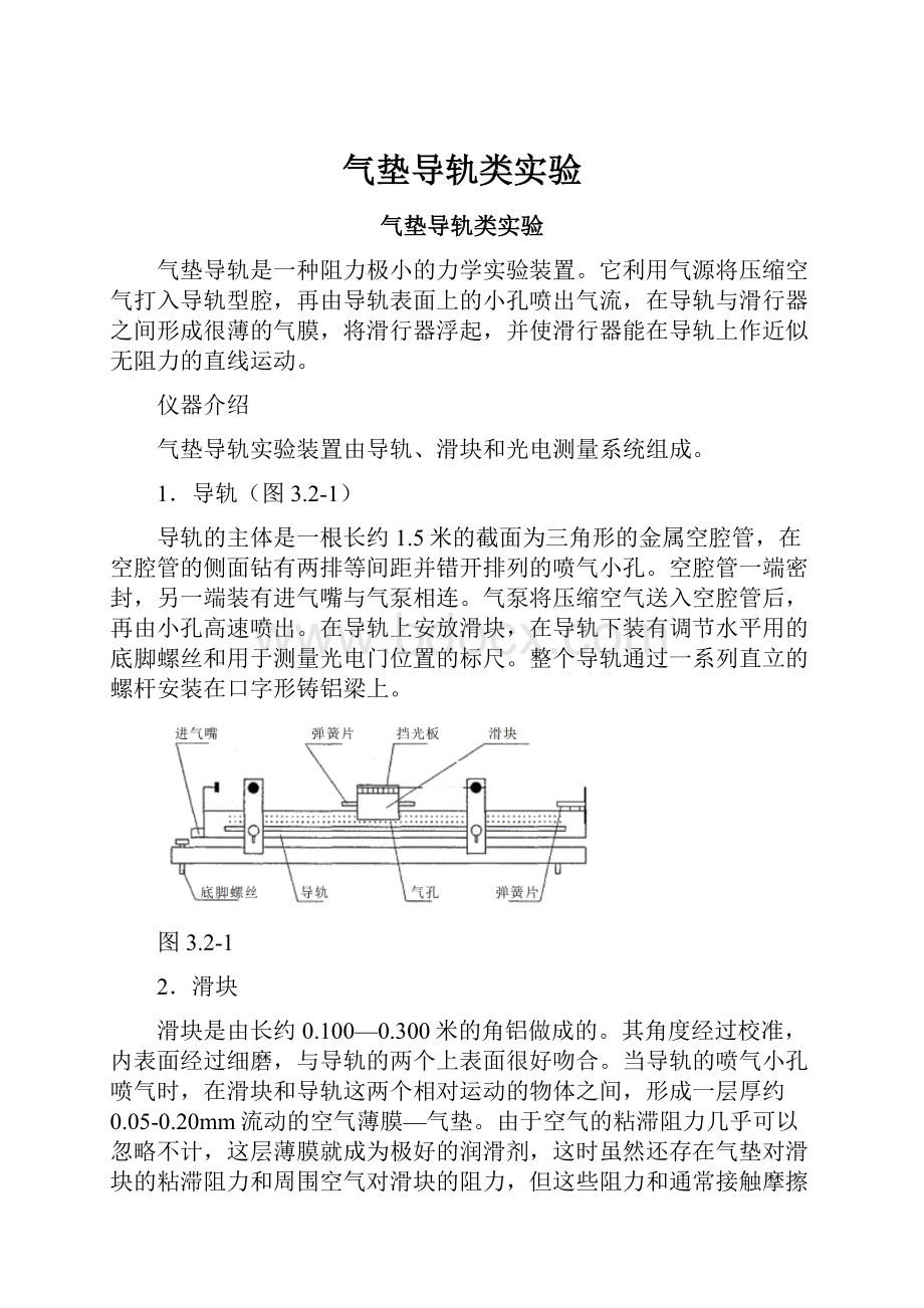 气垫导轨类实验.docx