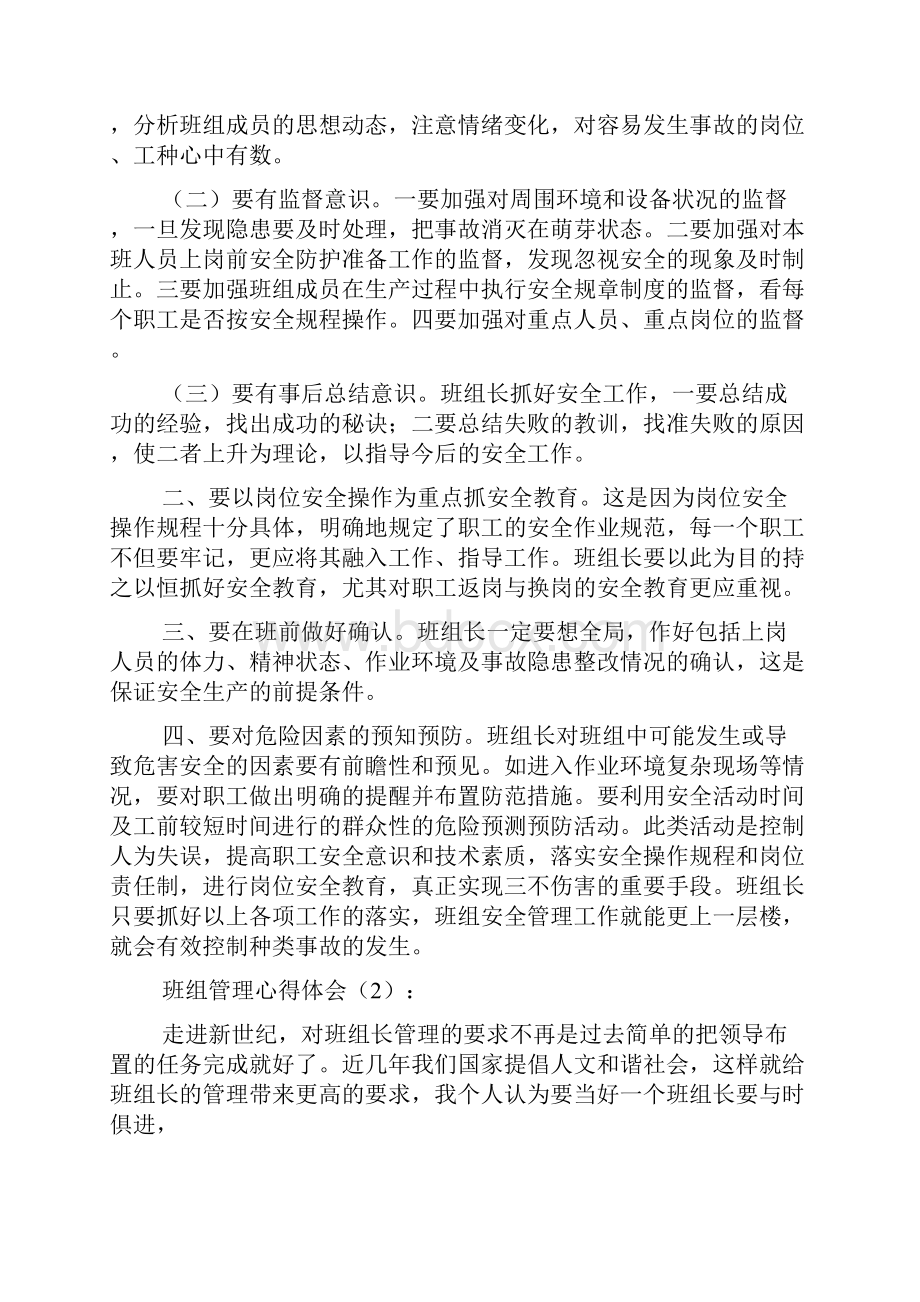 班组管理心得体会精选多篇.docx_第2页