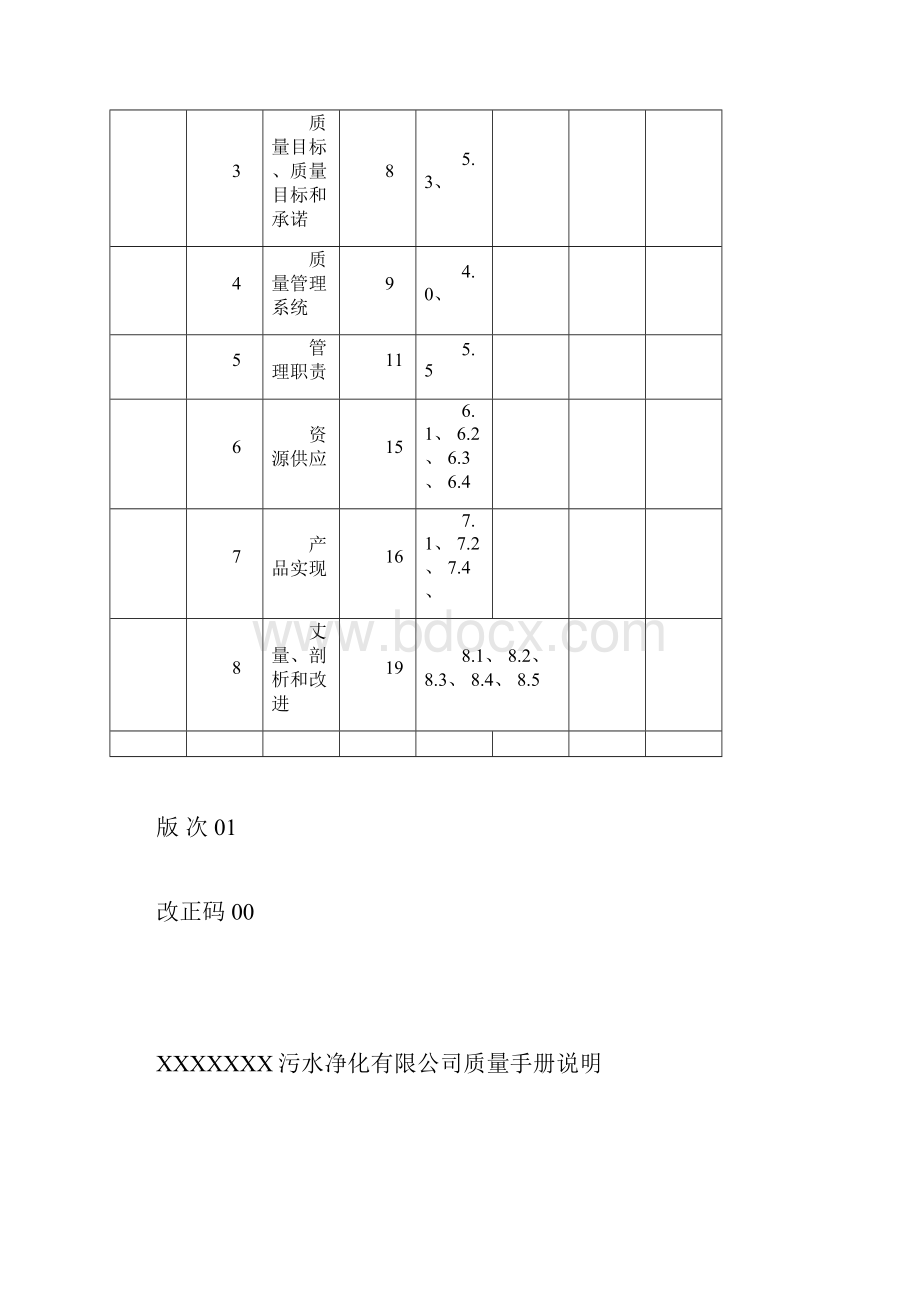 污水处理厂质量管理体系质量手册.docx_第2页