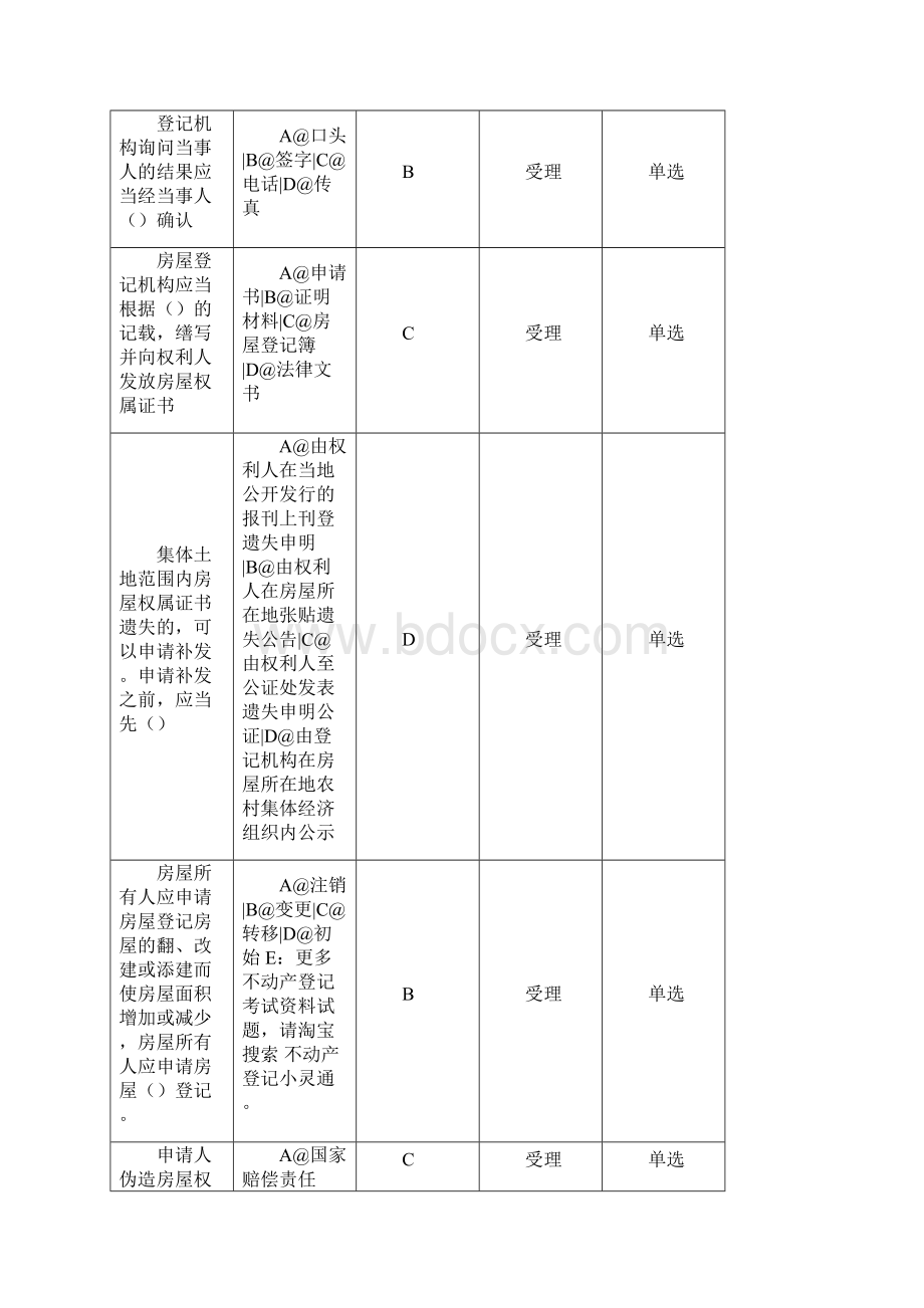 实用参考不动产登记业务知识试题doc.docx_第3页