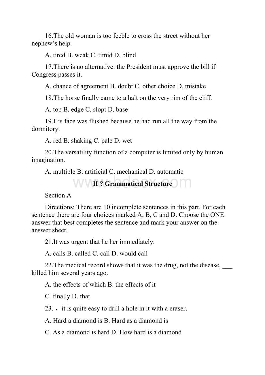 中石油职称英语考试大纲模拟试题四.docx_第3页