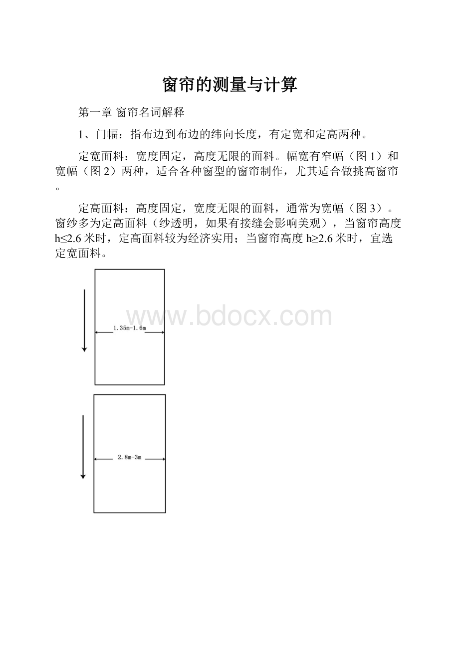 窗帘的测量与计算.docx