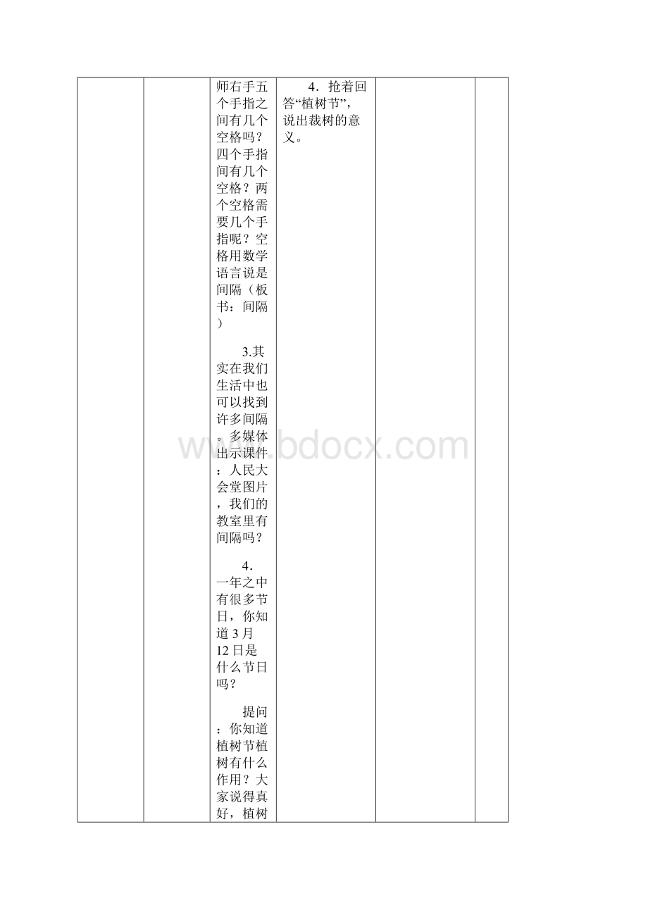 人教版四年级下册《植树问题》教学设计附说课稿.docx_第3页