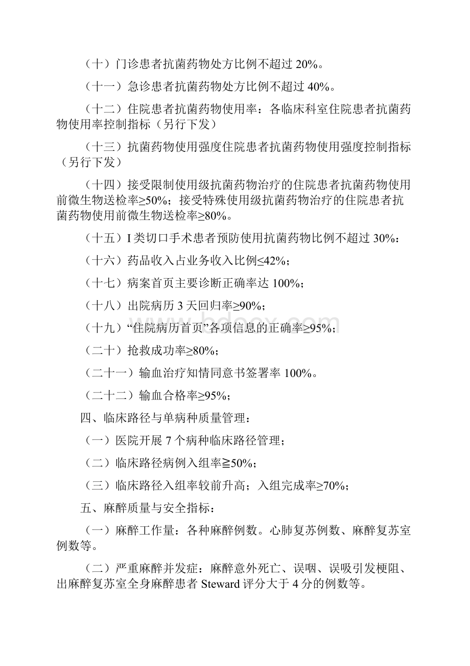 医院医疗质量与安全控制指标.docx_第2页