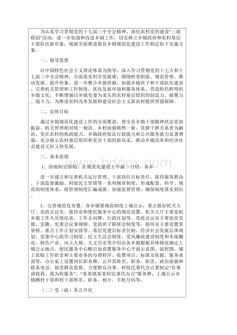 吉水县全面推进乡镇规范化建设工作实施方案.docx_第2页