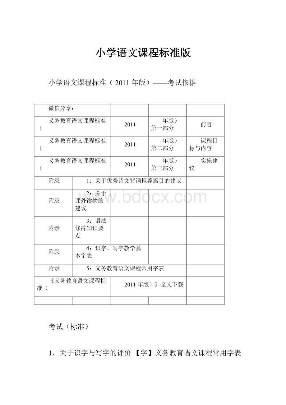 小学语文课程标准版.docx_第1页