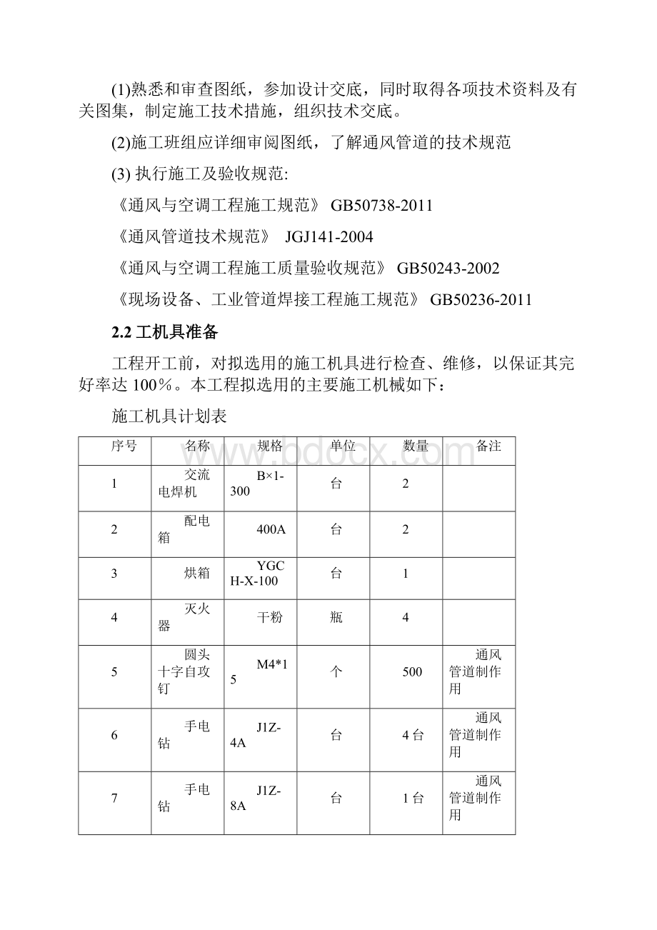 主厂房通风系统安装施工方案.docx_第2页