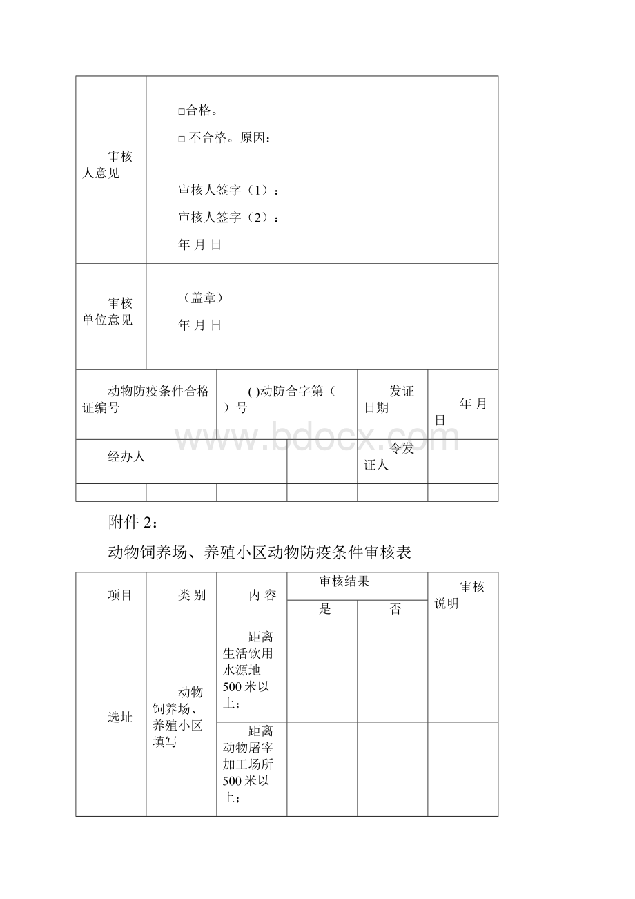 《动物防疫条件合格证》申请表.docx_第3页