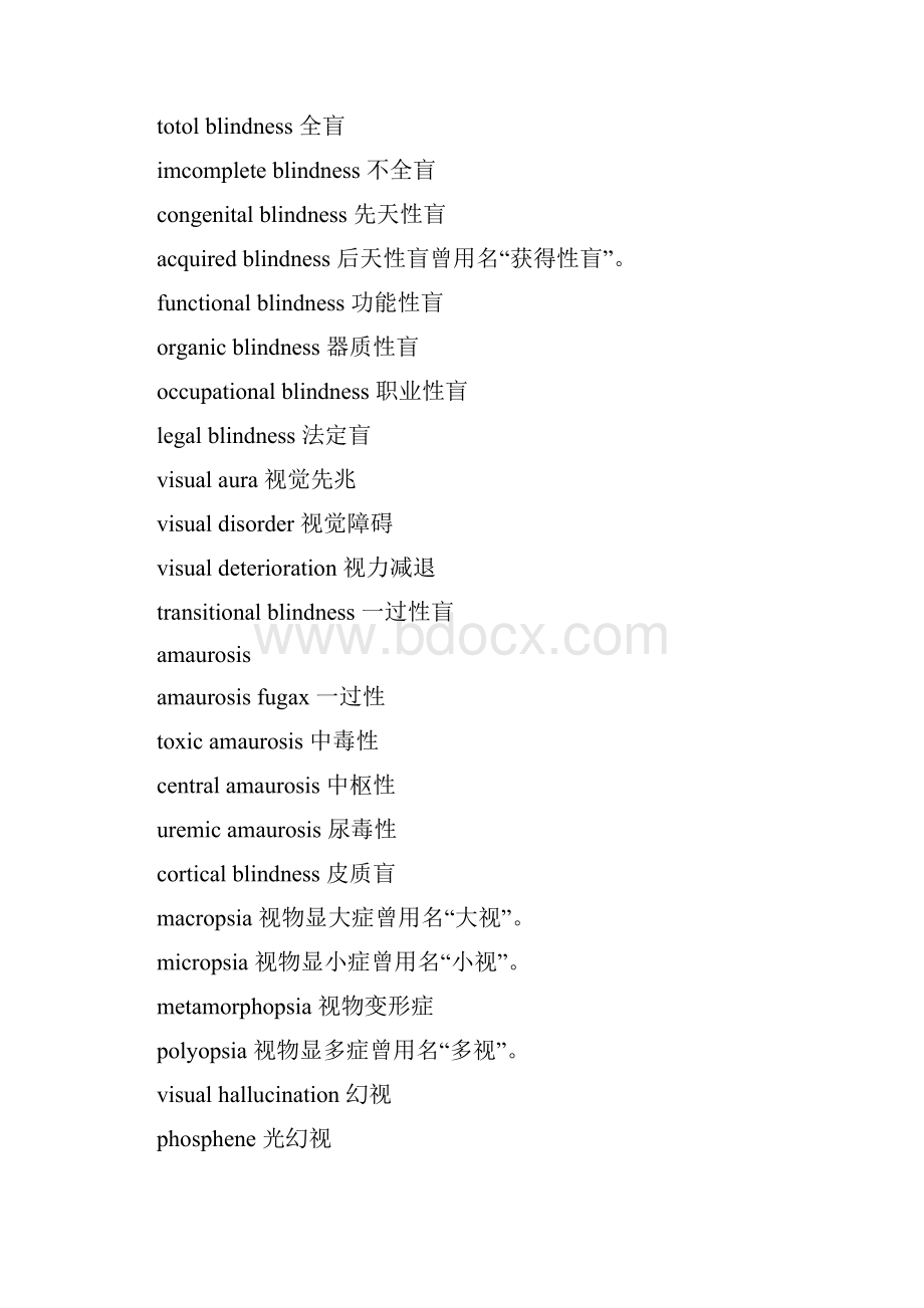 眼科学词汇英汉对照.docx_第2页