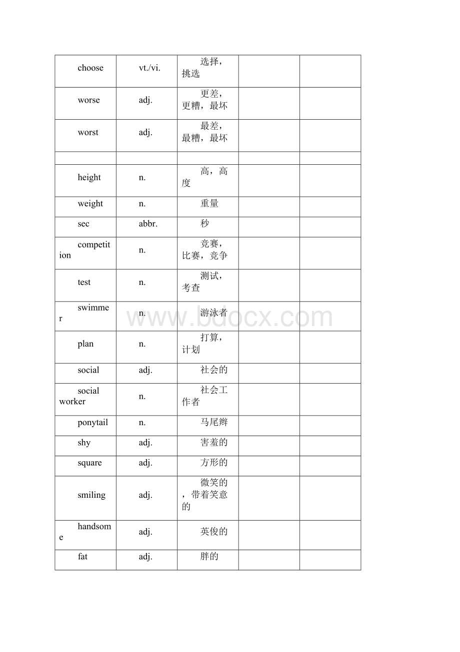 译林版牛津初中英语八上单词很好的.docx_第3页