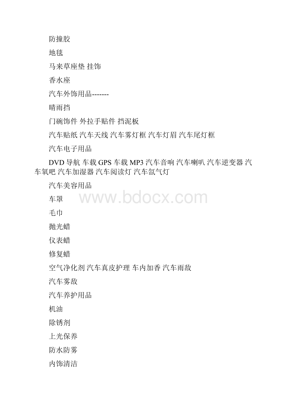 汽车用品主要分类.docx_第3页