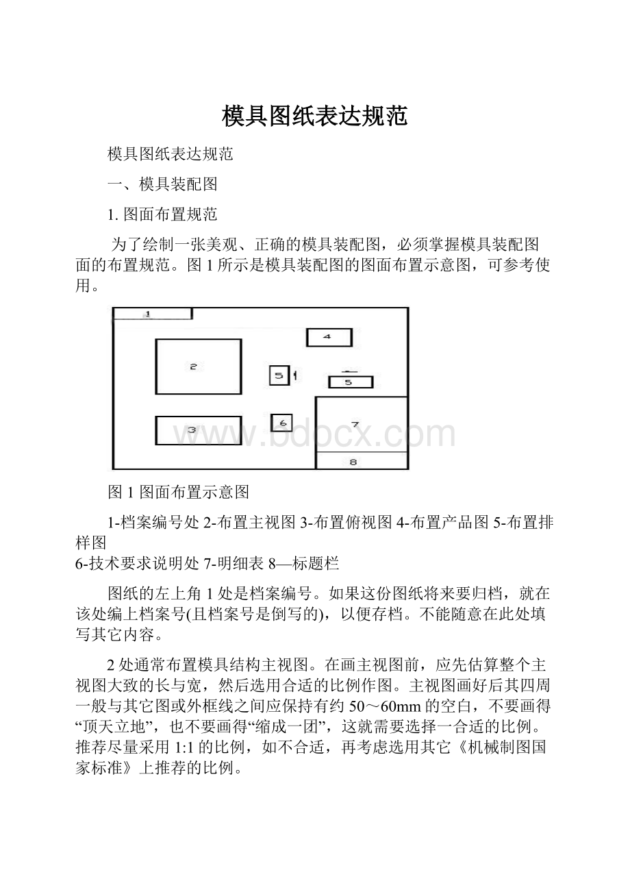 模具图纸表达规范.docx_第1页