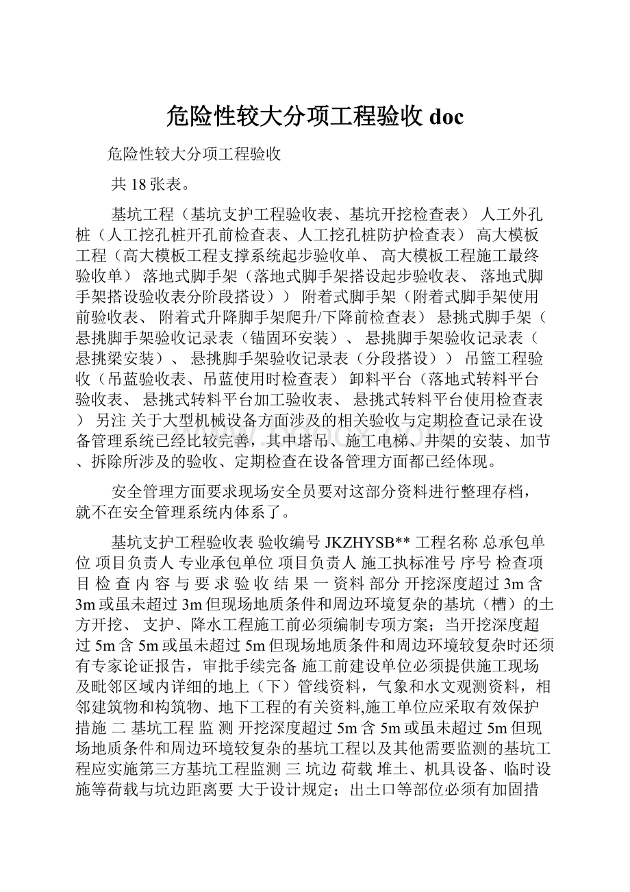 危险性较大分项工程验收doc.docx_第1页