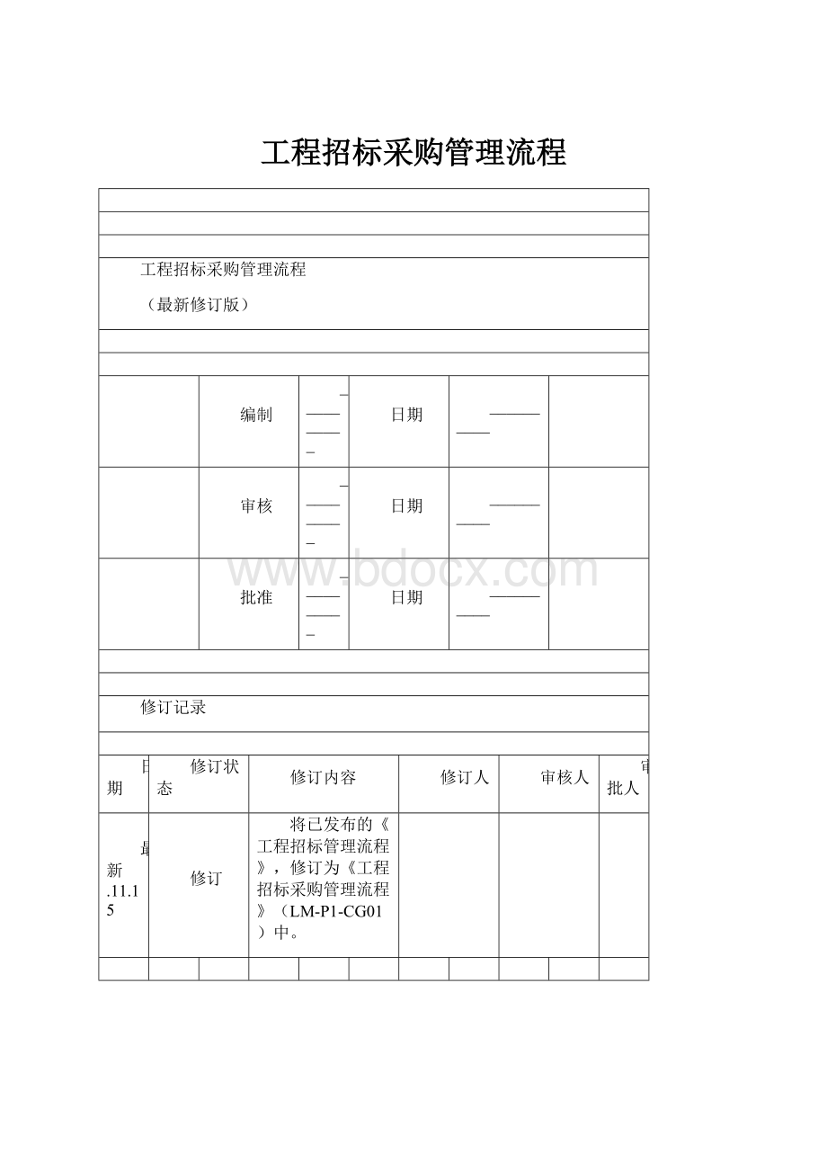 工程招标采购管理流程.docx_第1页