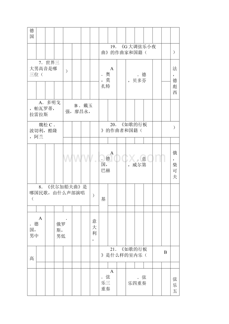 中考音乐音乐题库及答案doc.docx_第3页