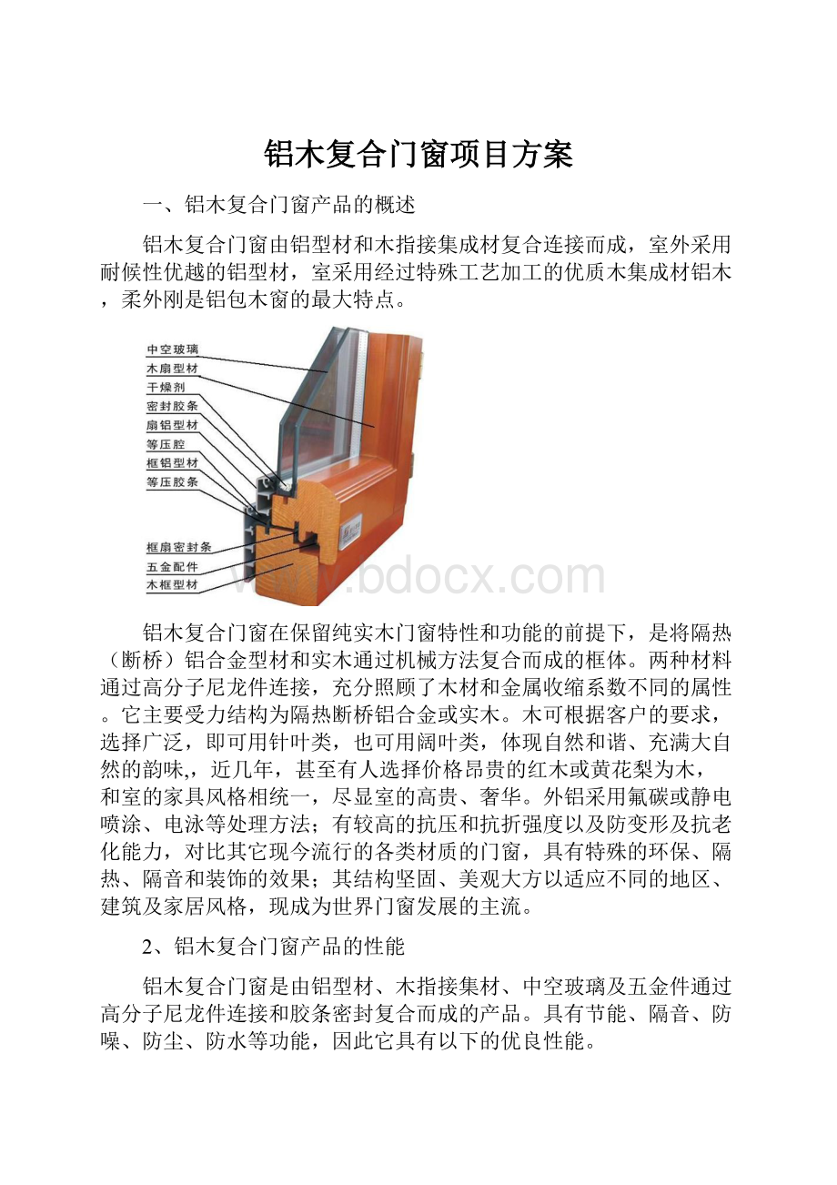 铝木复合门窗项目方案.docx_第1页