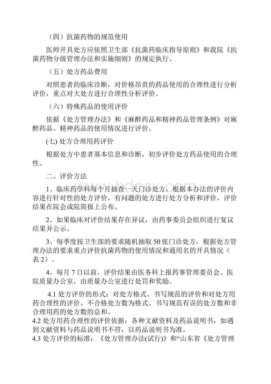 处方点评制度和实施细则.docx_第3页