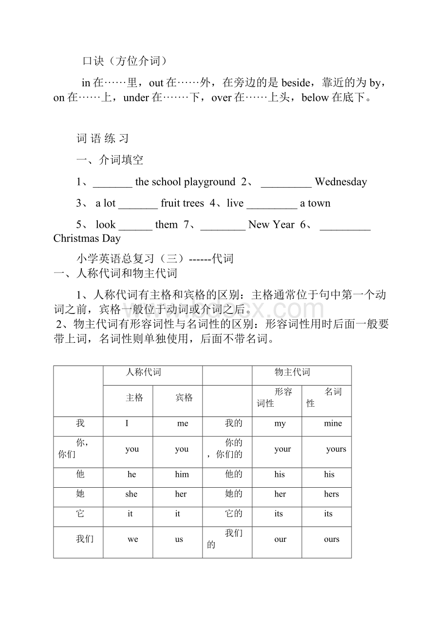 外研版小学英语六年级英语毕业考试分类总复习.docx_第3页