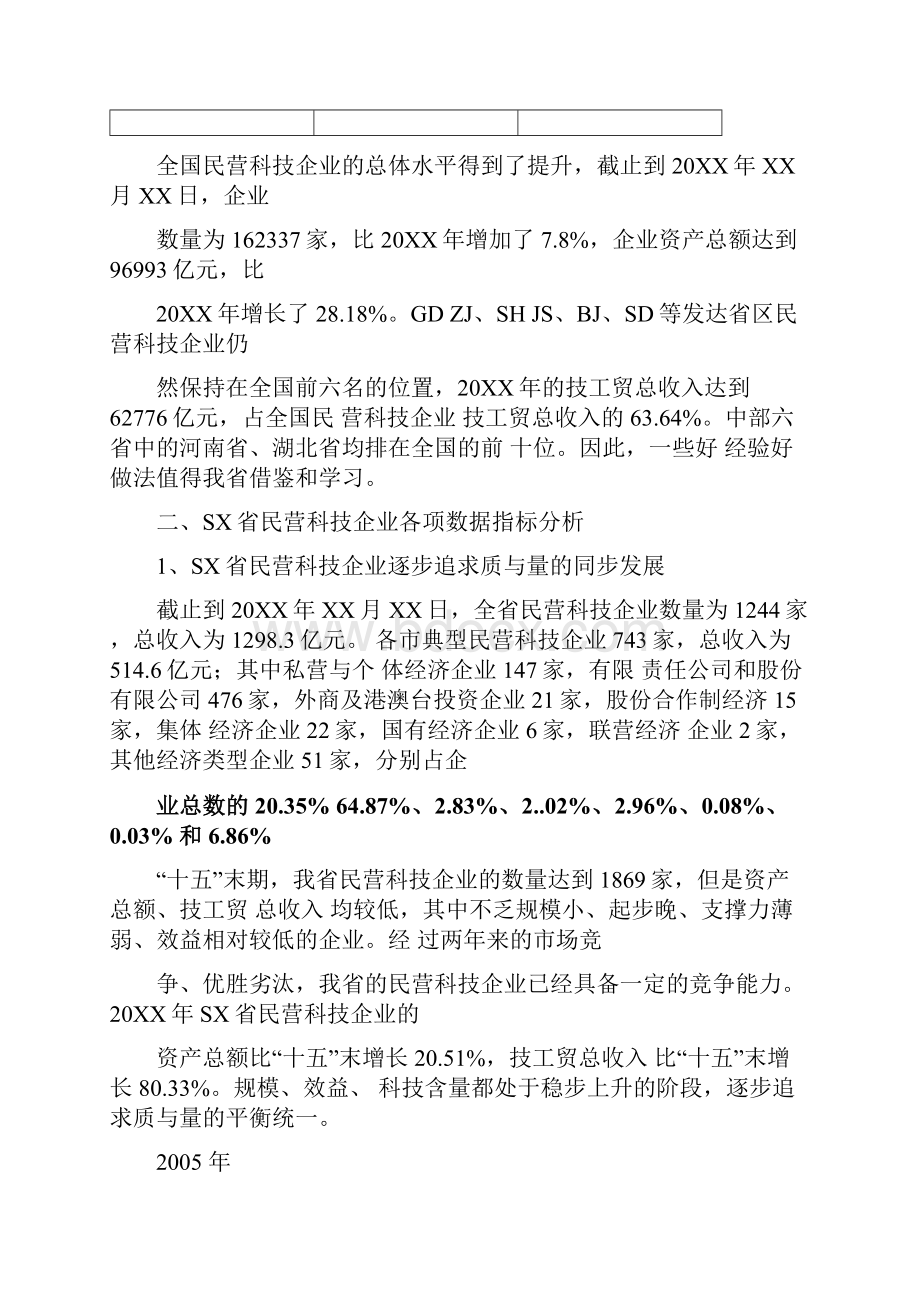 最新省民营科技企业统计分析报告.docx_第3页