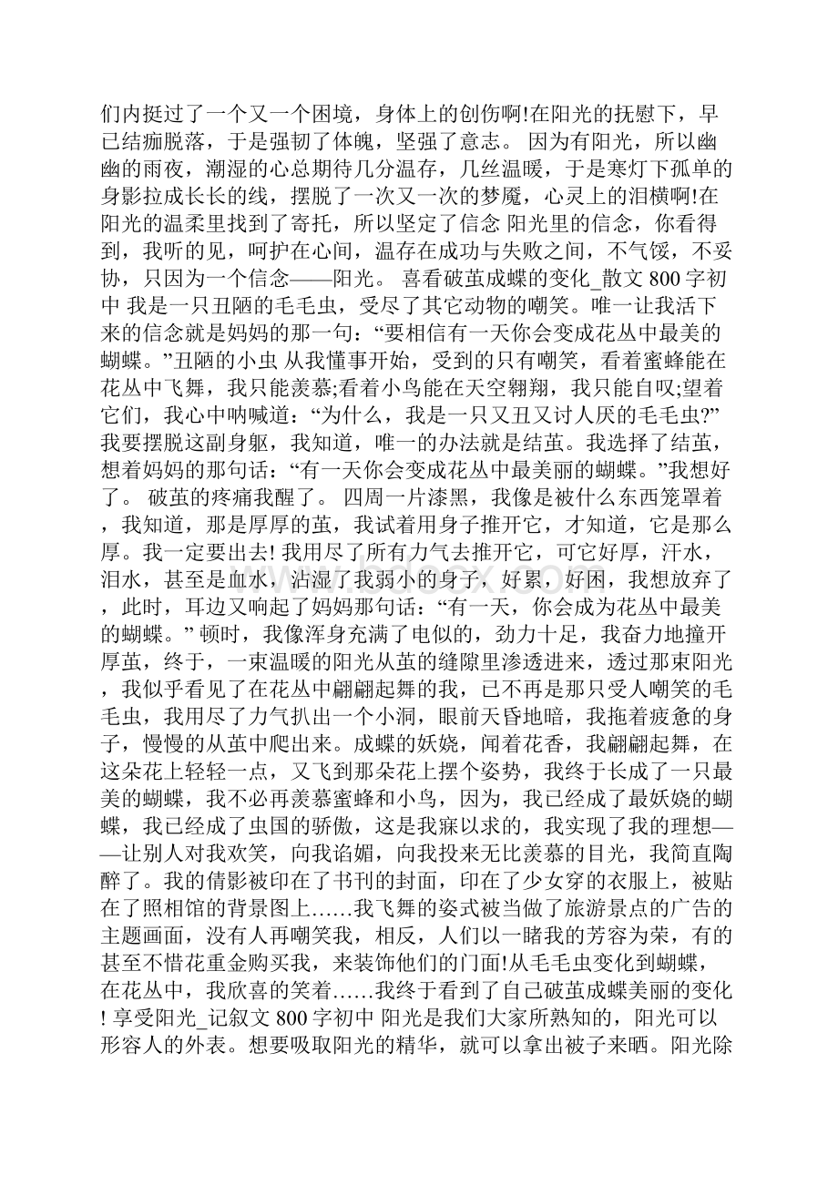 中考语文命题作文阳光.docx_第2页