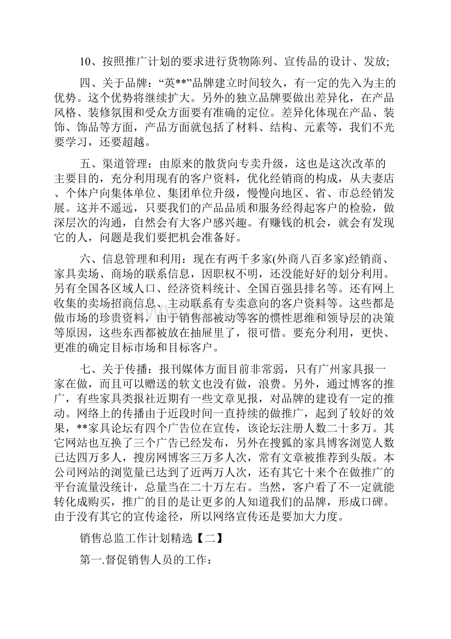 销售总监工作计划精选.docx_第2页