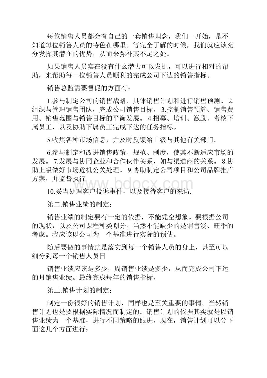 销售总监工作计划精选.docx_第3页