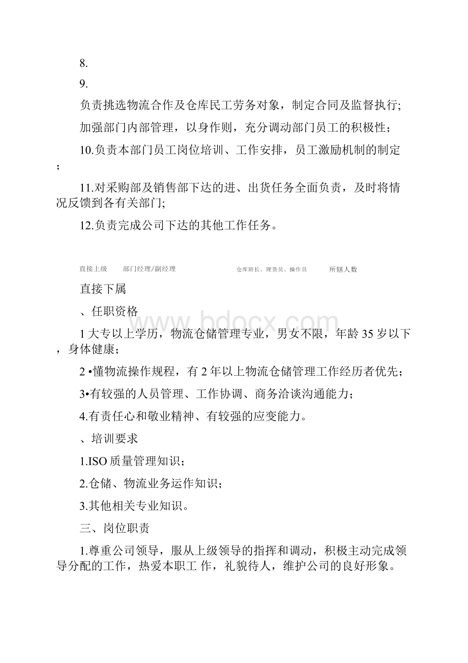 储运部岗位职责.docx_第3页