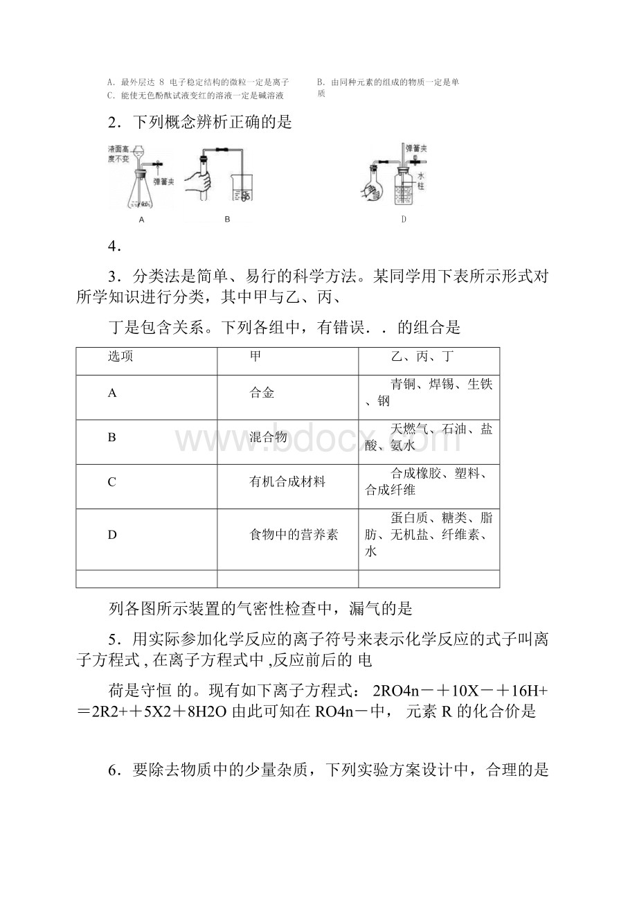 绵阳南山中学和南山中学实验学校自主招生考试理综试题.docx_第2页