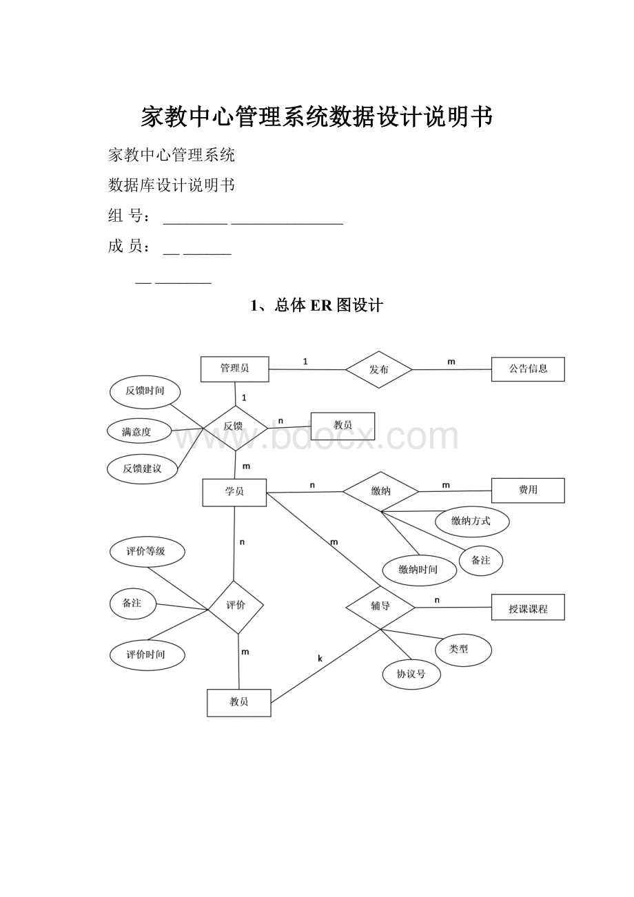 家教中心管理系统数据设计说明书.docx