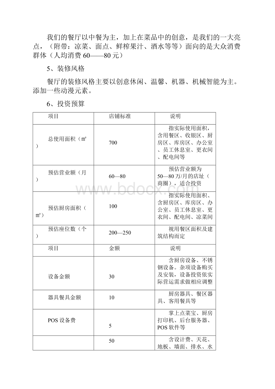 创意餐厅餐饮行业整体运营方案.docx_第3页