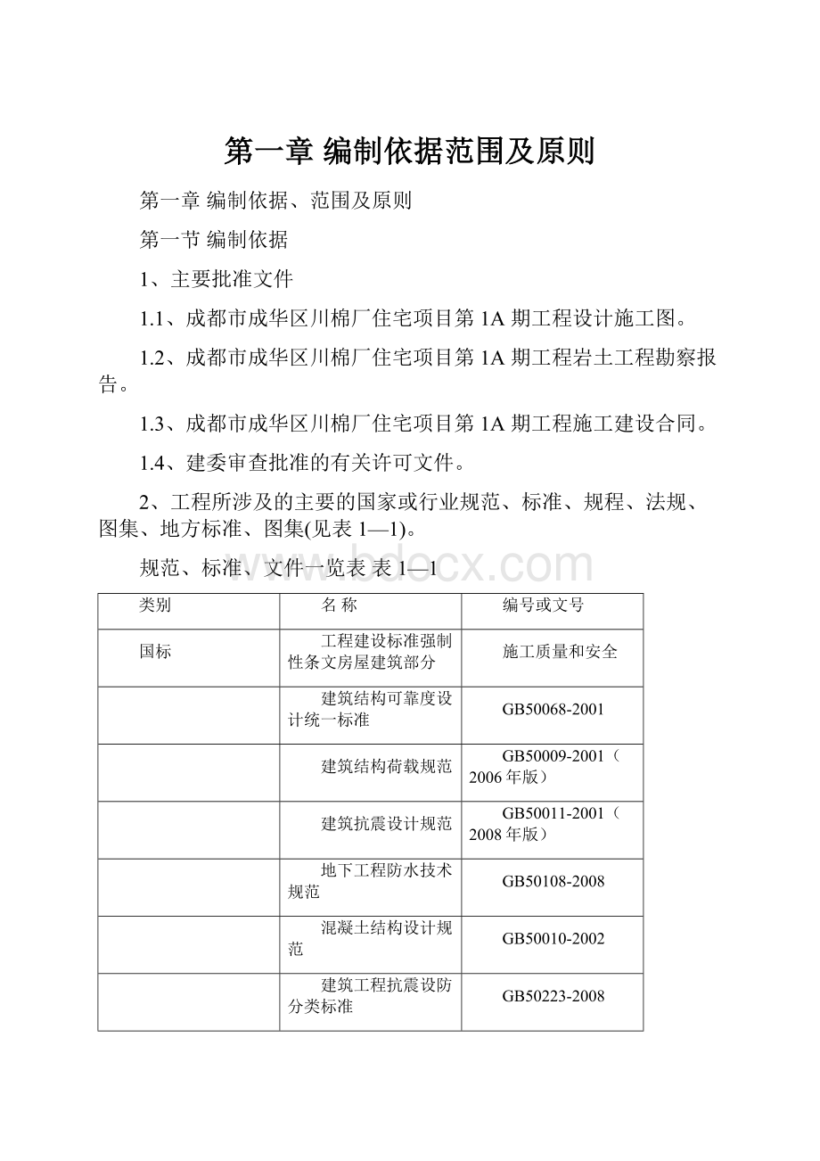 第一章 编制依据范围及原则.docx