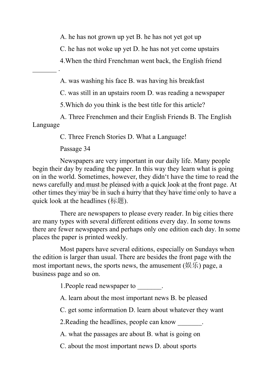 最新全国中考英语阅读冲刺四社会文化篇.docx_第3页